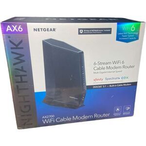 NETGEAR Nighthawk CAX30 WiFi 6 Cable Modem Router DOCSIS 3.1 AX2700 Combo Gatewa